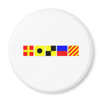 Code Flag Riley Fridge Magnet