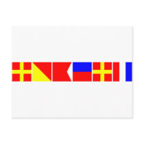 Code Flag Robert Postcard