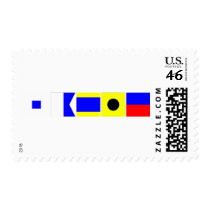Code Flag Sadie Postage Stamps