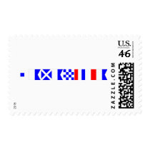 Code Flag Samantha Postage Stamps
