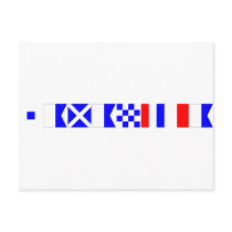 Code Flag Samantha Post Cards