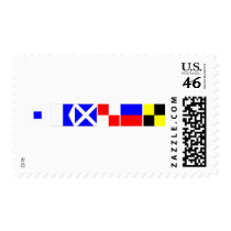 Code Flag Samuel Postage Stamp