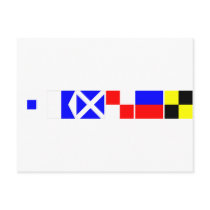 Code Flag Samuel Post Cards