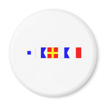Code Flag Sarah Refrigerator Magnets