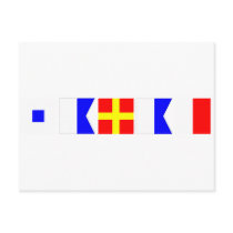 Code Flag Sarah Post Cards