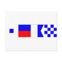 Code Flag Sean Post Card
