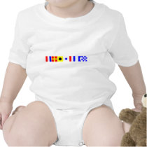Code Flag Tristan Baby Bodysuits