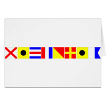 Code Flag Victoria Greeting Card