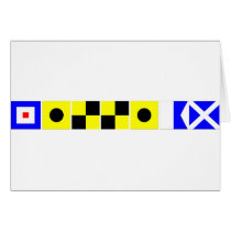 Code Flag William Card