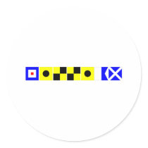 Code Flag William Sticker