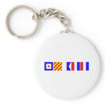 Code Flag Wyatt Keychains