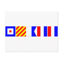 Code Flag Wyatt Postcard