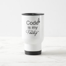 Code is my Poetry with butterfly Mug