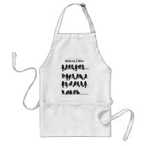 Code Key - Birds on a wire aprons by SecretCodeClothing Code Key - Birds on a wire aprons