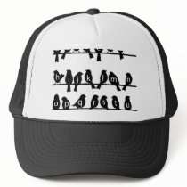 Code Key - Birds on a wire hats by SecretCodeClothing Code Key - Birds on a wire hats
