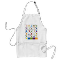 Code Key - Monsters aprons by SecretCodeClothing Code Key - Monsters aprons