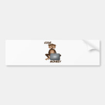 Code Monkey Bumper Sticker