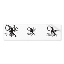 Code Ninja bumper stickers by NixxysPicks Code Ninja bumper stickers