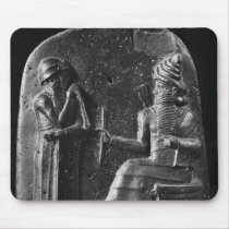 Code of Hammurabi, top of the stele Mouse Pads