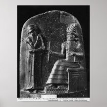 Code of Hammurabi, top of the stele Print