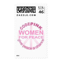CODE Pink Women For Peace postage