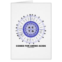 Coded For Amino Acids (Genetic Code DNA) Cards