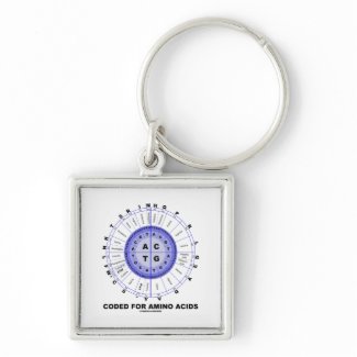 Coded For Amino Acids (Genetic Code DNA) keychain