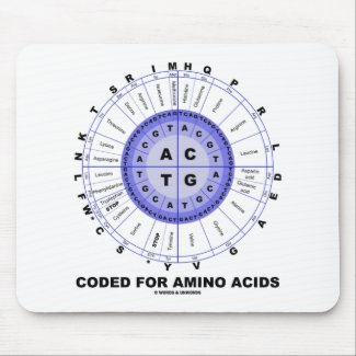 Coded For Amino Acids (Genetic Code DNA) mousepad