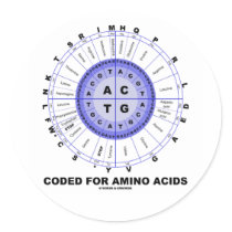 Coded For Amino Acids (Genetic Code DNA) Stickers