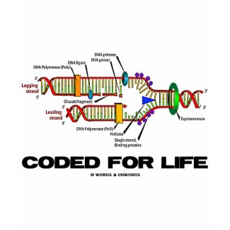 Coded For Life (DNA Replication) shirt