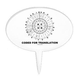 Coded For Translation (RNA Codon Wheel) Cake Picks