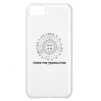 Coded For Translation (RNA Codon Wheel) iPhone 5C Covers