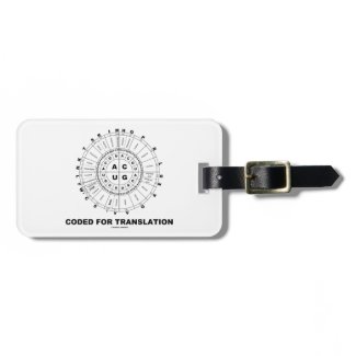 Coded For Translation (RNA Codon Wheel) Tag For Bags