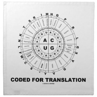 Coded For Translation (RNA Codon Wheel) Napkins