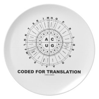 Coded For Translation (RNA Codon Wheel) Dinner Plates