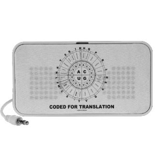 Coded For Translation (RNA Codon Wheel) Notebook Speakers