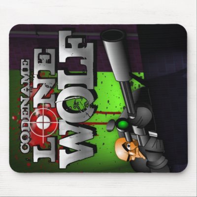 Codename Lone Wolf Mousepad by donomagames
