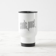 Codepoet White Gray 3D Coffee Mug