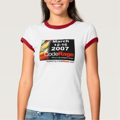 CodeRage Ladies Ringer T Shirt by codegear