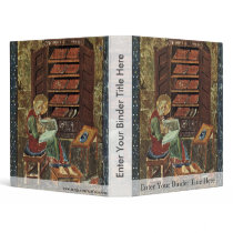 Codex Amiatinus Scene Esdra Working On The Renovat 3 Ring Binder