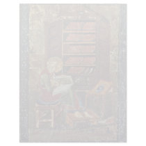 Codex Amiatinus Scene Esdra Working On The Renovat Letterhead Template