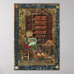 Codex Amiatinus Scene Esdra Working On The Renovat posters