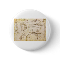 Codex Atlanticus buttons by LeonardoDaVinci Codex Atlanticus buttons
