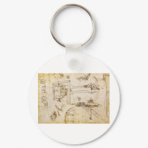 Codex Atlanticus keychains by LeonardoDaVinci Codex Atlanticus keychains