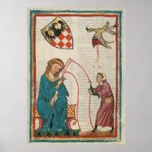 Codex one-eats - count Otto von Botenlauben Print
