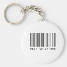 Código de barras - ábrase en las ofertas llavero