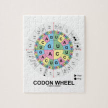 Codon Wheel (RNA Codons Amino Acids) Jigsaw Puzzles