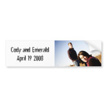 Cody and Emerald April 19 2008 design 2 bumper stickers by mike_mizzell Cody and Emerald April 19 2008 design 2 bumper stickers