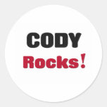 Cody Rocks Round Stickers