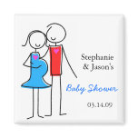 Coed Baby Shower Magnet, Boy
